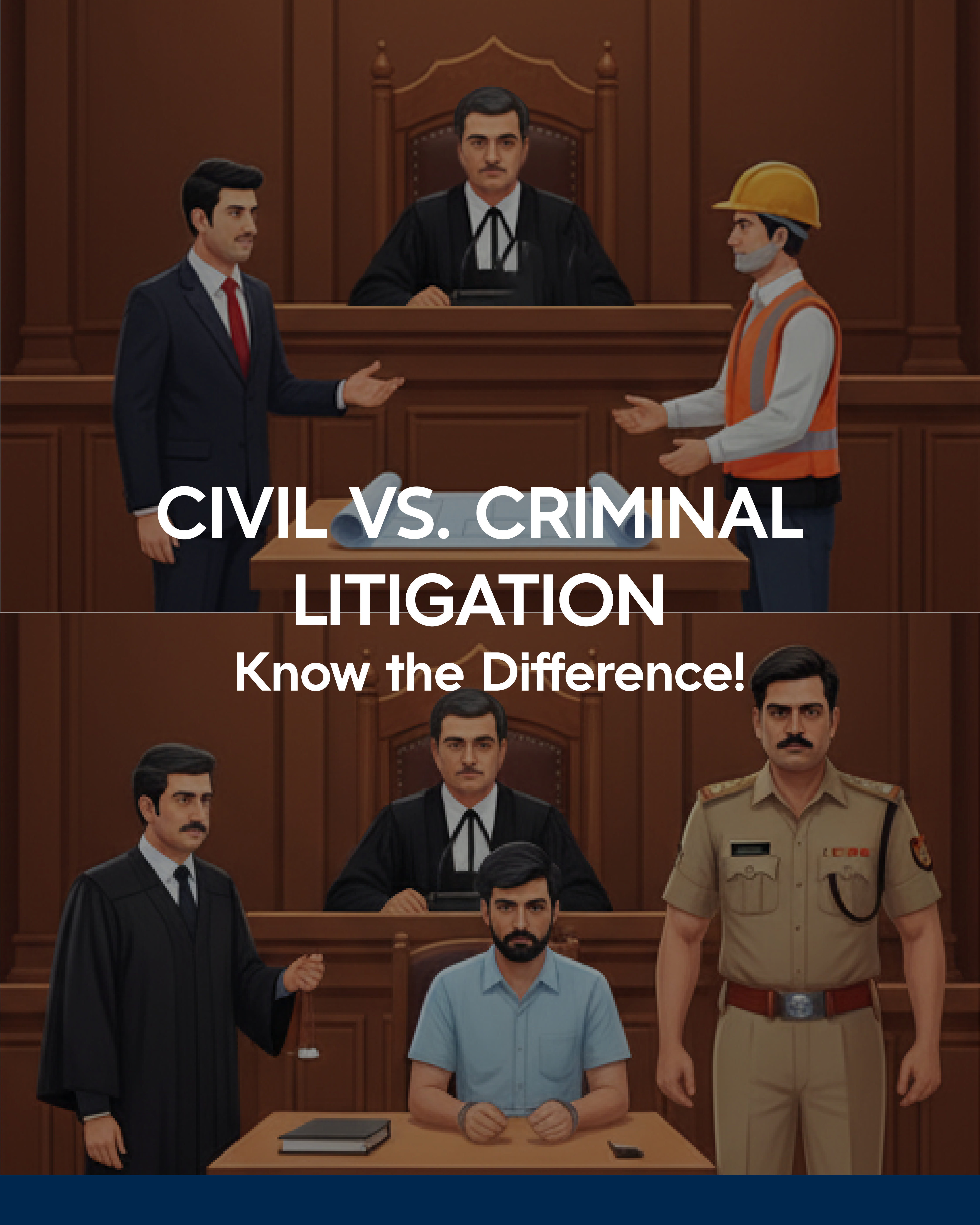 Difference between Civil & Criminal Litigation: A Complete Guide